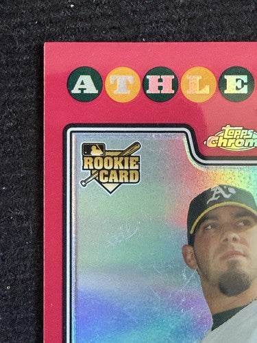 Fernando Hernandez /25 2008 Topps Chrome Red Refractor Oakland A’s Rookie Rc