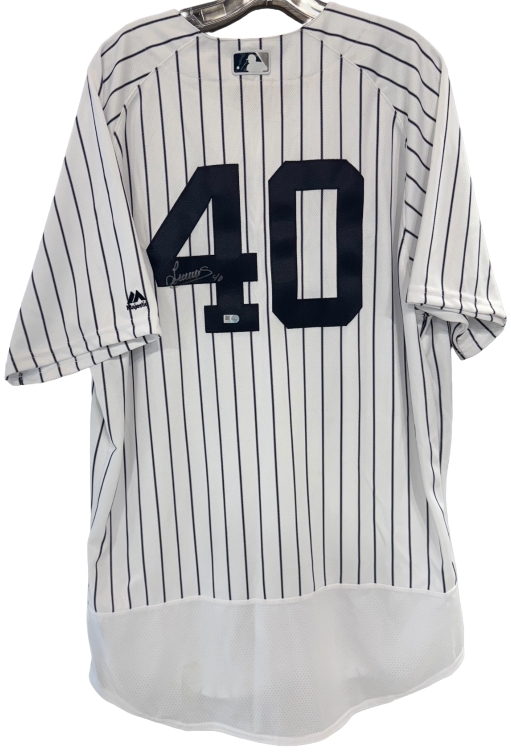 Luis Severino Signed NY Yankees Majestic Flex Game Jersey Auto MLB Holo COA