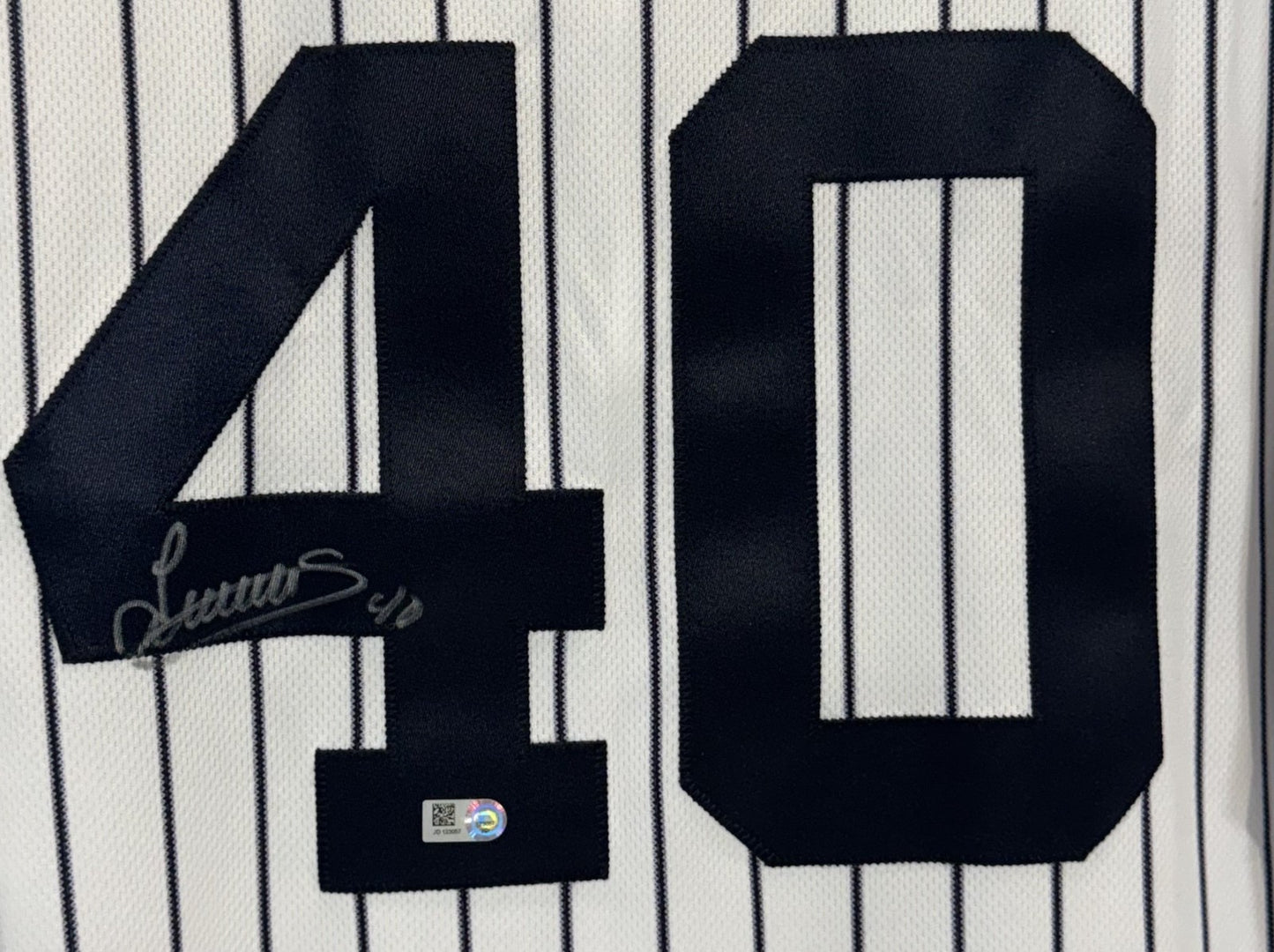 Luis Severino Signed NY Yankees Majestic Flex Game Jersey Auto MLB Holo COA