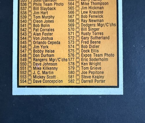 1973 Topps Set Break Baseball Checklist: 529-660 #588 NM Sharp Clean