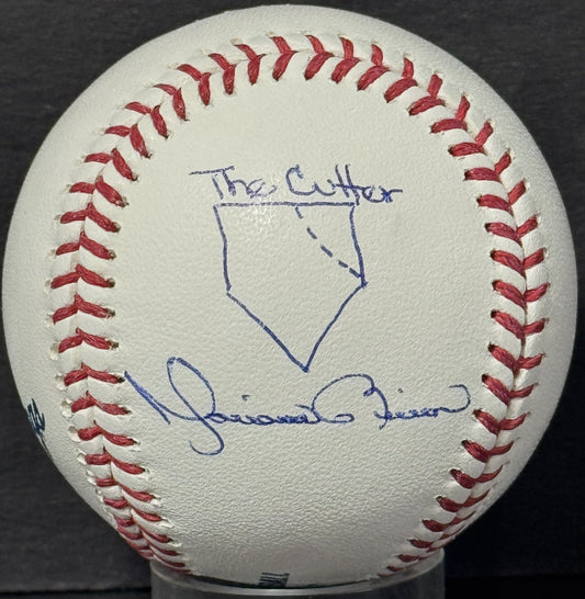 Mariano Rivera Signed MLB Baseball Hand Drawn The Cutter Auto Hof Steiner Coa