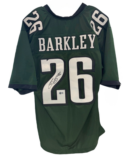Saquon Barkley Signed Jersey Philadelphia Eagles Auto BAS COA ROY MVP