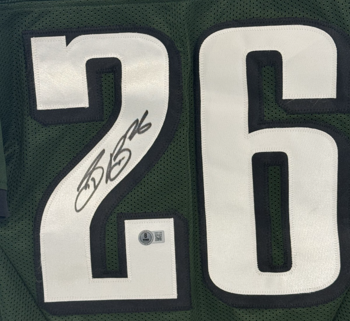 Saquon Barkley Signed Jersey Philadelphia Eagles Auto BAS COA ROY MVP