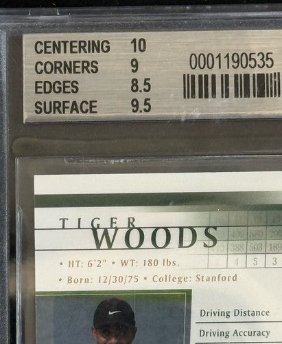 Tiger Woods 2001 Upper Deck Golf Rookie Card Promo Rare BGS 9 Mint 10 Centered