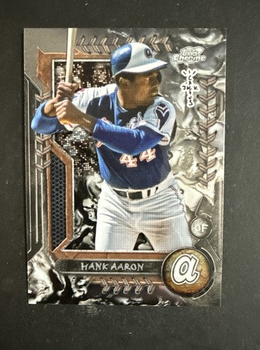 2024 Topps Cosmic Chrome x Cactus Jack #21 Hank Aaron Mint HOF Braves