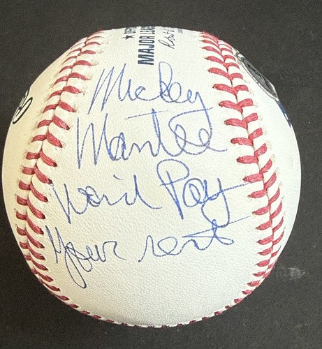 Chazz Palminteri Signed Baseball Mickey Mantle Won’t Pay Your Rent Auto BAS Coa