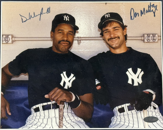 Dave Winfield Don Mattingly Signed 8x10 Framed Photo NY Yankees Auto Steiner COA