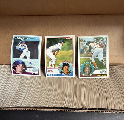 1983 TOPPS BASEBALL COMPLETE SET 792 Mint Sharp Boggs Sandberg Tony Gwynn Rc