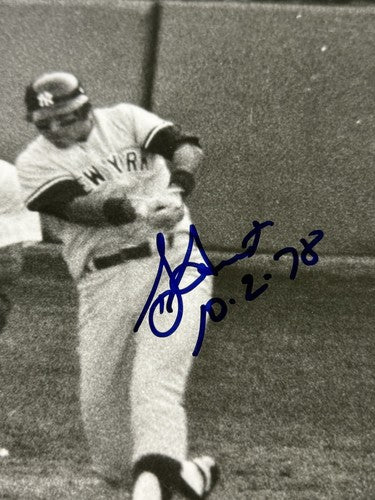 Bucky Dent Mike Torrez 1978 Playoff Hr  Yankees Signed Framed 16x20 Steiner Auto