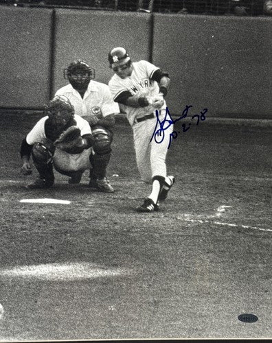 Bucky Dent Mike Torrez 1978 Playoff Hr  Yankees Signed Framed 16x20 Steiner Auto