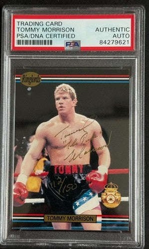 1991 Ringlords Tommy Morrison Rocky Signed The Duke Auto Psa Coa Mint Rc /150
