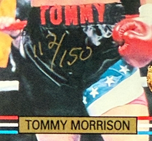 1991 Ringlords Tommy Morrison Rocky Signed The Duke Auto Psa Coa Mint Rc /150
