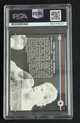 1991 Ringlords Tommy Morrison Rocky Signed The Duke Auto Psa Coa Mint Rc /150