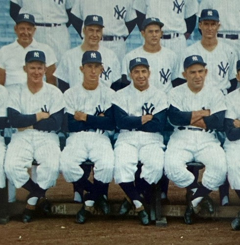 Original 1953 New York Yankees Team - Ballantine Beer Team Photo Mickey Mantle