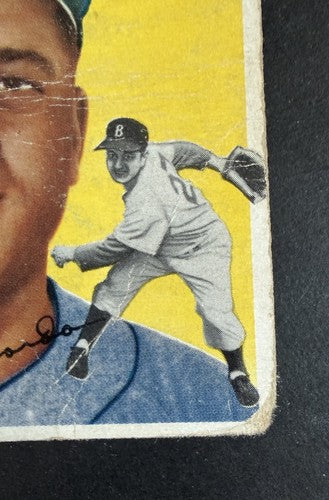 1954 Topps Tommy Lasorda Tom Lasorda #132 Rookie RC HOF Dodgers Centered