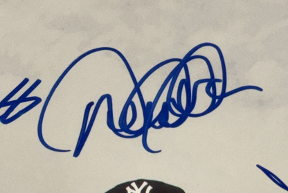 Yankees Core 4 Signed Framed 20x24 Photo Derek Jeter Rivera Posada Auto Steiner