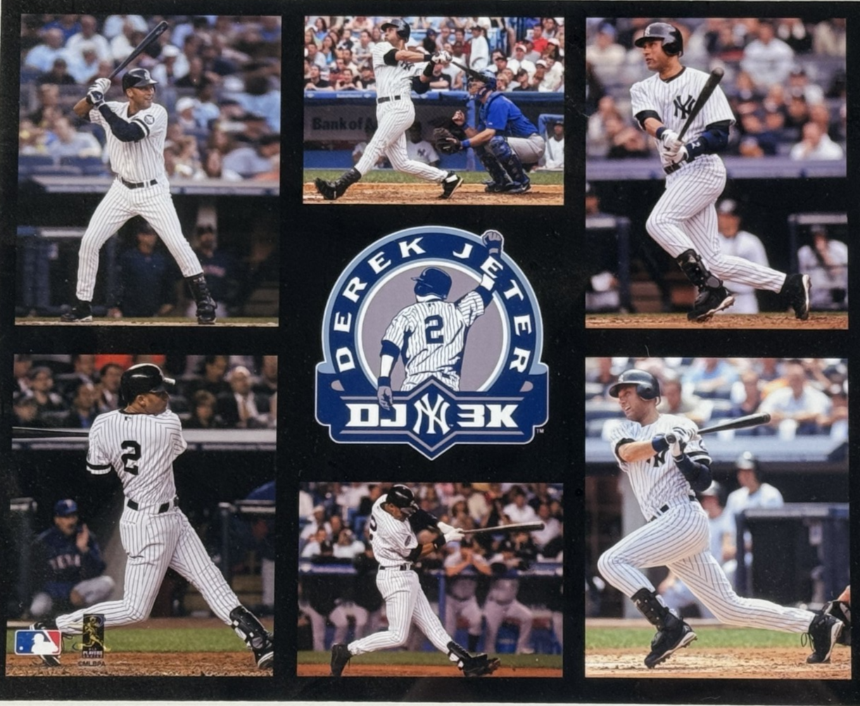 Derek Jeter 3000th Hit HM Commemorative Framed Photo w Coin + Plaque NY Yankees