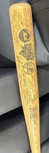 Ny Yankees Vs Mets Subway World Series 2000 BASEBALL ENGRAVED Bat Jeter Piazza