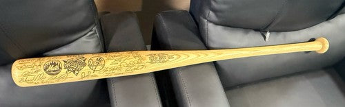 Ny Yankees Vs Mets Subway World Series 2000 BASEBALL ENGRAVED Bat Jeter Piazza