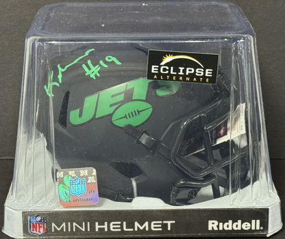Keyshawn Johnson Signed Eclipse Alt Mini Helmet Auto JSA COA New York Jets