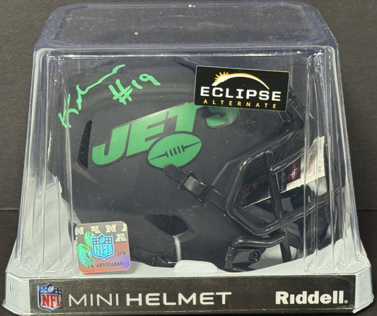 Keyshawn Johnson Signed Eclipse Alt Mini Helmet Auto JSA COA New York Jets