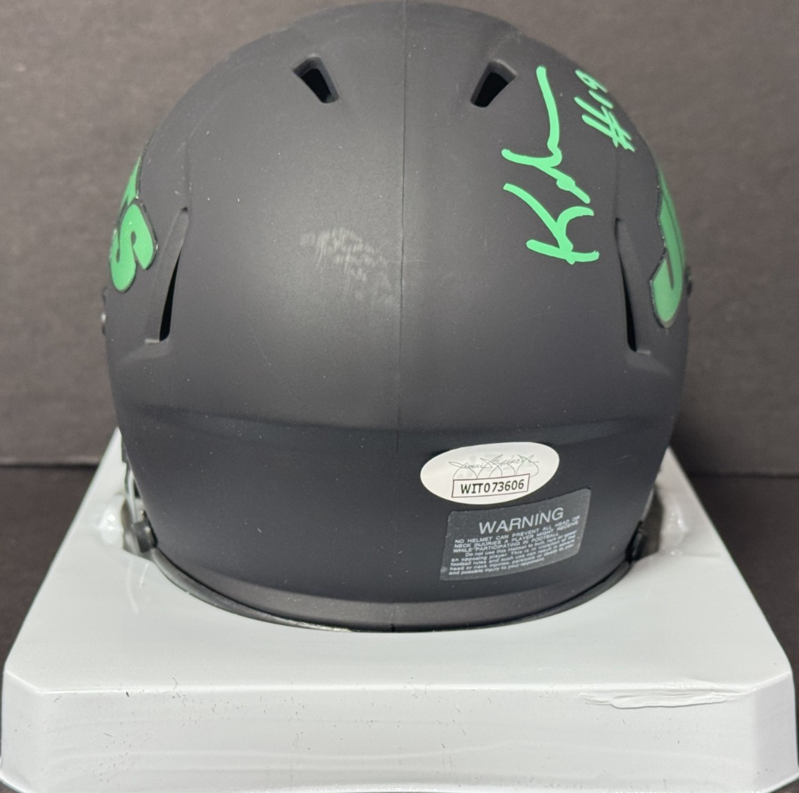 Keyshawn Johnson Signed Eclipse Alt Mini Helmet Auto JSA COA New York Jets