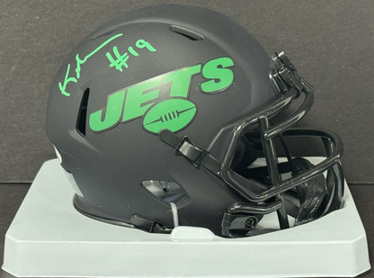 Keyshawn Johnson Signed Eclipse Alt Mini Helmet Auto JSA COA New York Jets
