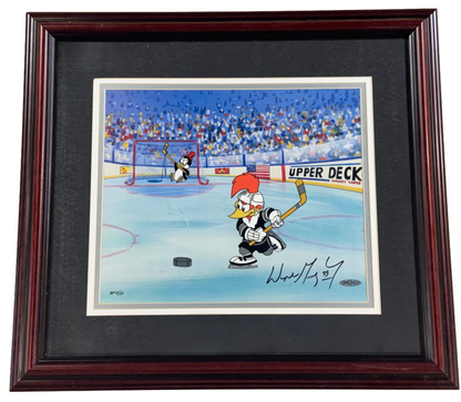 Wayne Gretzky Signed Woody Woodpecker Cel LE 02/50 Auto UDA COA Oilers HOF