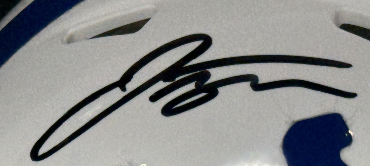 Jonathan Taylor Signed Ridell Mini Helmet Auto Fanatics COA Indianapolis Colts