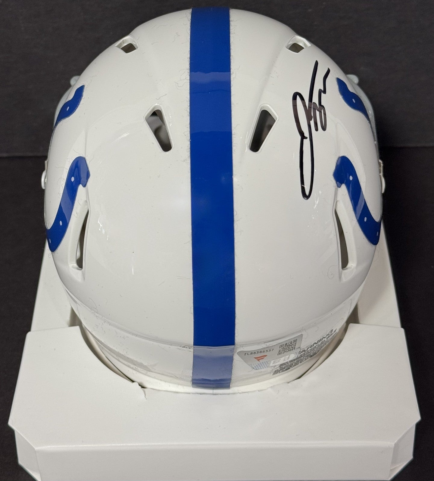 Jonathan Taylor Signed Ridell Mini Helmet Auto Fanatics COA Indianapolis Colts