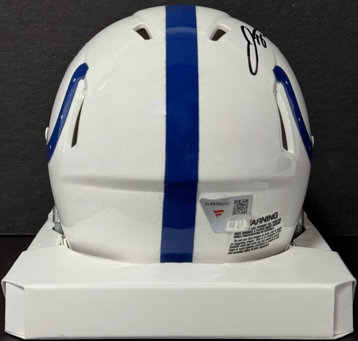 Jonathan Taylor Signed Ridell Mini Helmet Auto Fanatics COA Indianapolis Colts