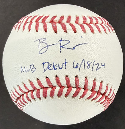 Ben Rice Signed Official MLB Baseball Yankees MLB Debut Autograph Steiner COA
