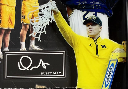 NCAA 2026 Team  Champions Michigan 3D Team Photo Framed 22x22 Elliot  Cadeau MVP