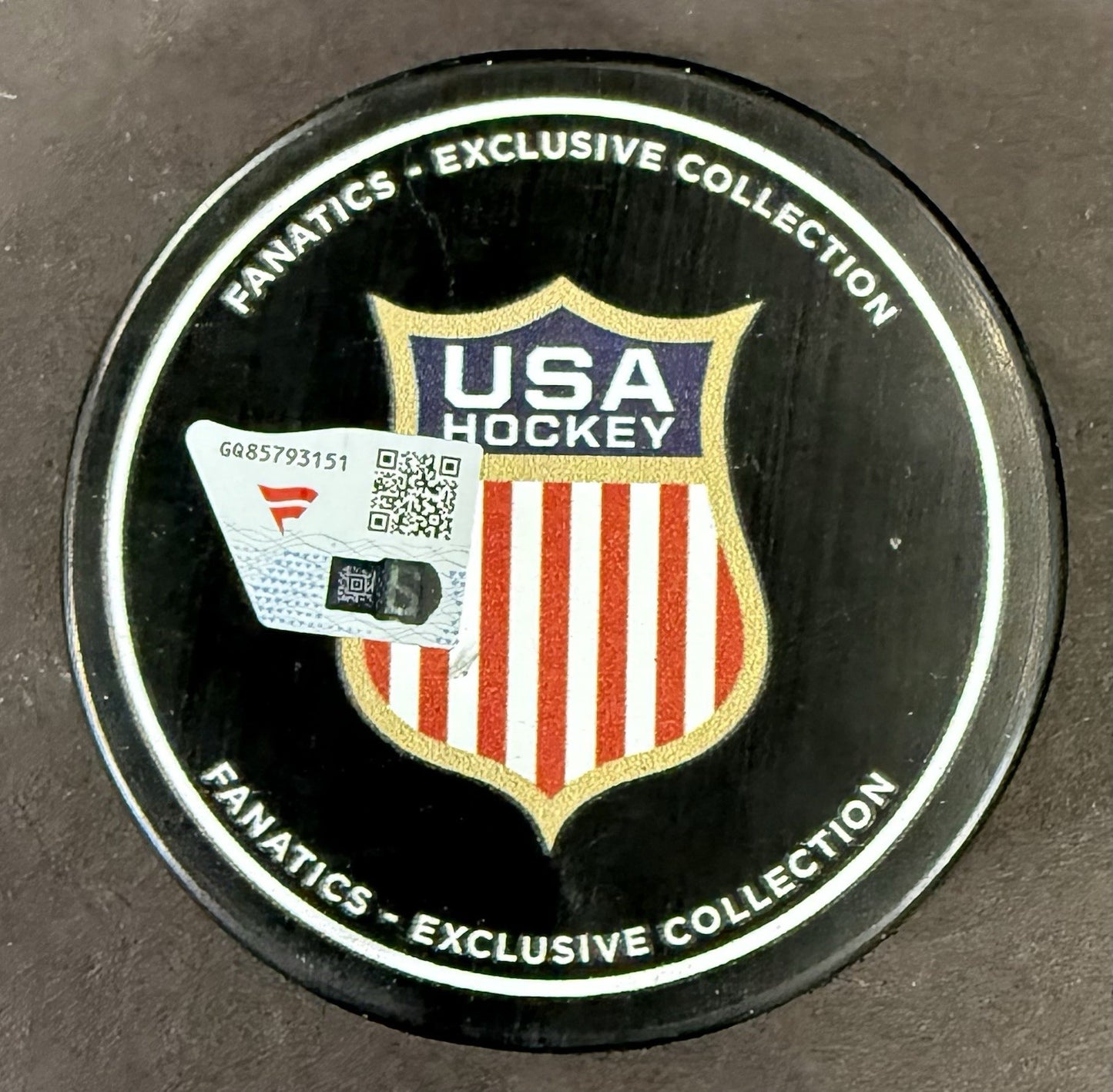 Brady Tkachuk Signed USA 2026 Olympics Hockey Puck Auto Fanatics COA Senators