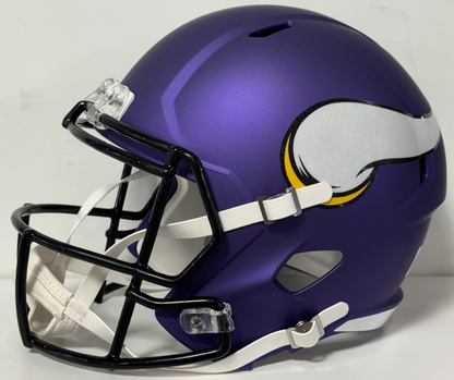 J.J. McCarthy Signed Full Size Replica Helmet Auto BAS COA Minnesota Vikings QB