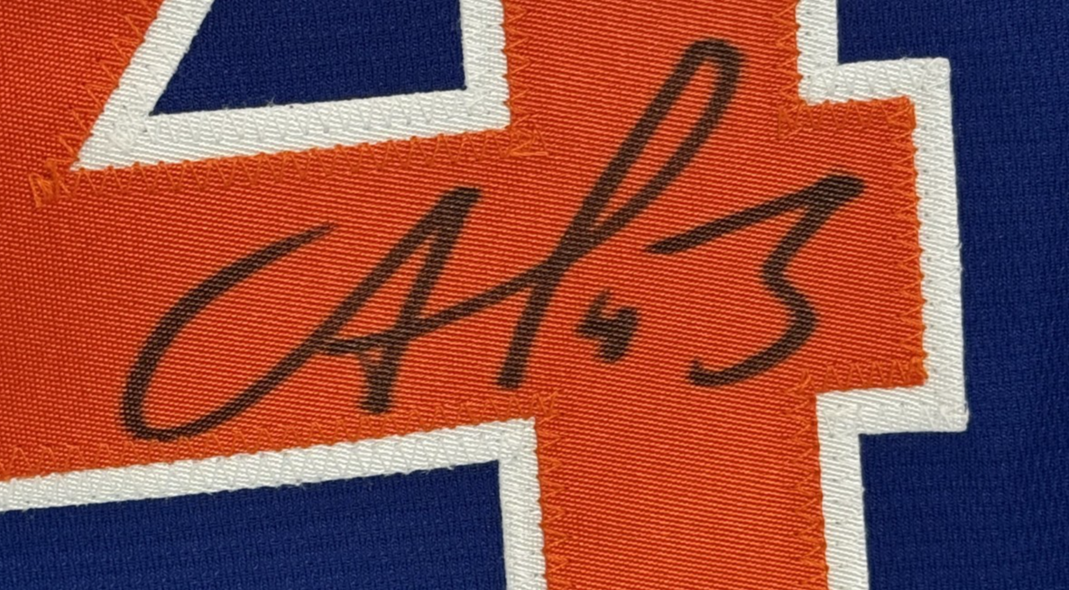 Francisco Alvarez Signed Official Blue Nike Jersey Auto BAS COA New York Mets