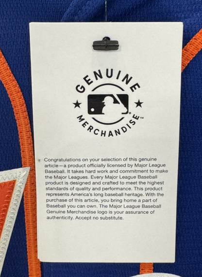 Francisco Alvarez Signed Official Blue Nike Jersey Auto BAS COA New York Mets