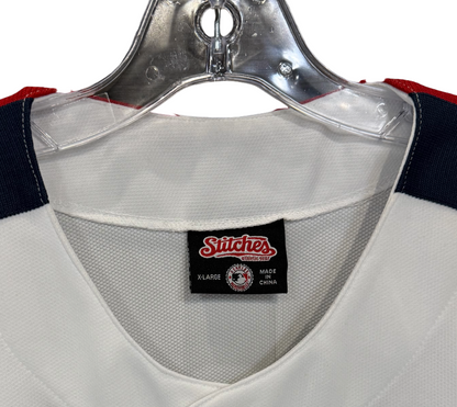 Genuine Mlb NY Yankees Sitches Athletic Gear White Jersey XL New W/ Tags