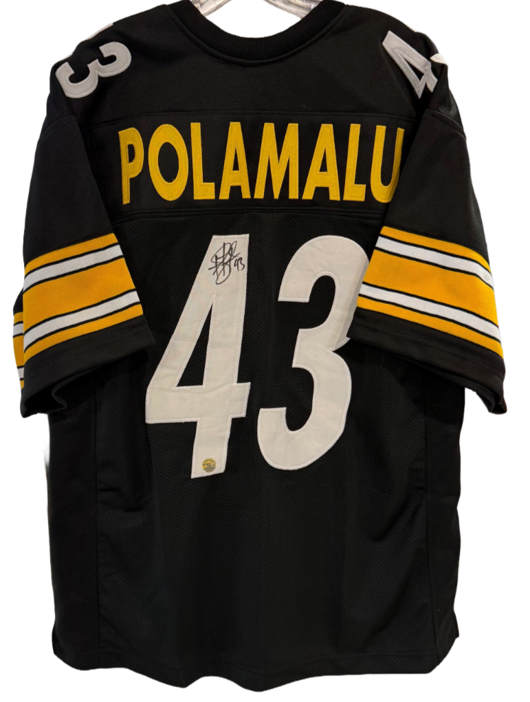 Troy Polamalu Signed Jersey # 43 Auto TSE COA Pittsburgh Steelers HOF