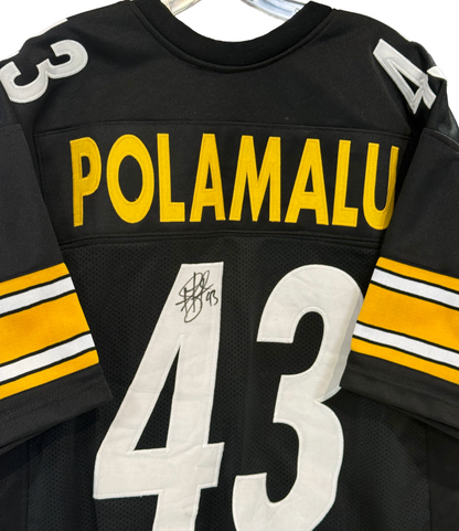 Troy Polamalu Signed Jersey # 43 Auto TSE COA Pittsburgh Steelers HOF