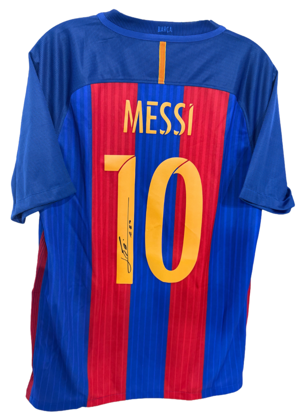 Lionel Messi Signed #10 FC Barcelona Nike Authentic 2016 Jersey Auto ICONS COA