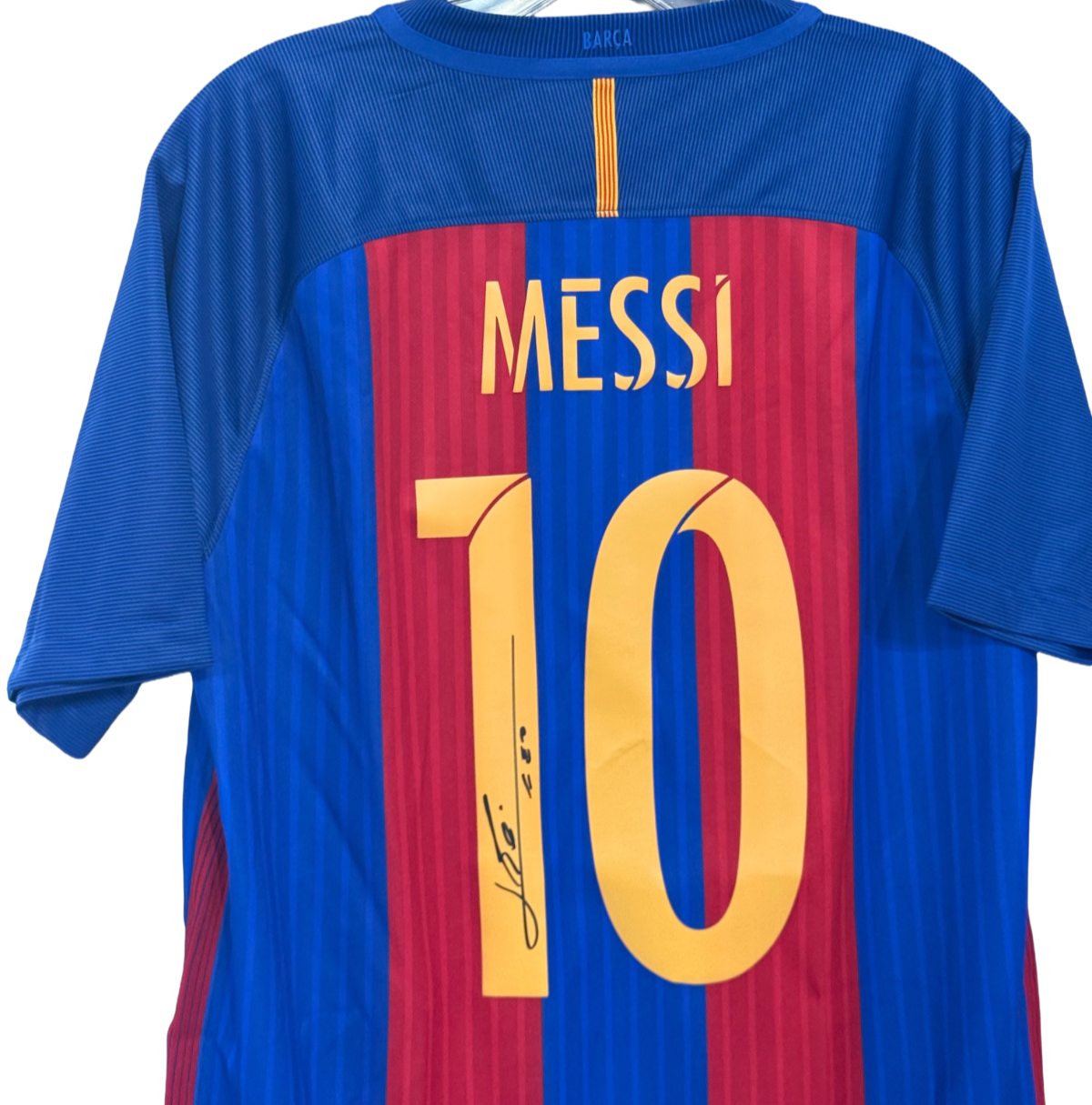 Lionel Messi Signed #10 FC Barcelona Nike Authentic 2016 Jersey Auto ICONS COA