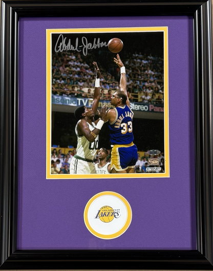 Kareem Abdul Jabbar Signed 8x10 Framed Photo Lakers Auto Steiner Holo COA HOF