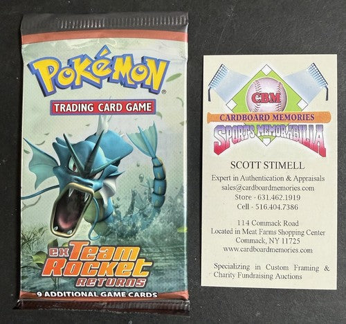 Pokémon EX Team Rocket Returns Booster Pack Factory Sealed Gyarados Art Rare