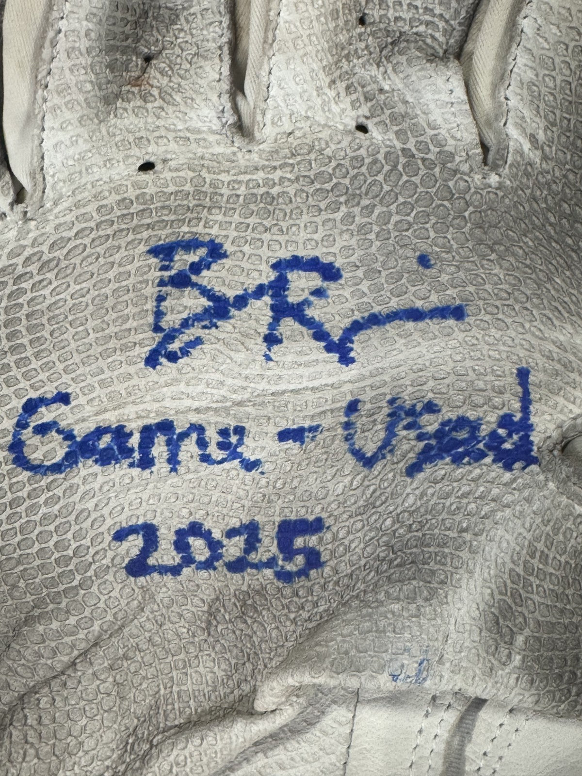 Ben Rice Yankees Signed Game Used Franklin Batting Gloves 2025 Auto Steiner COA