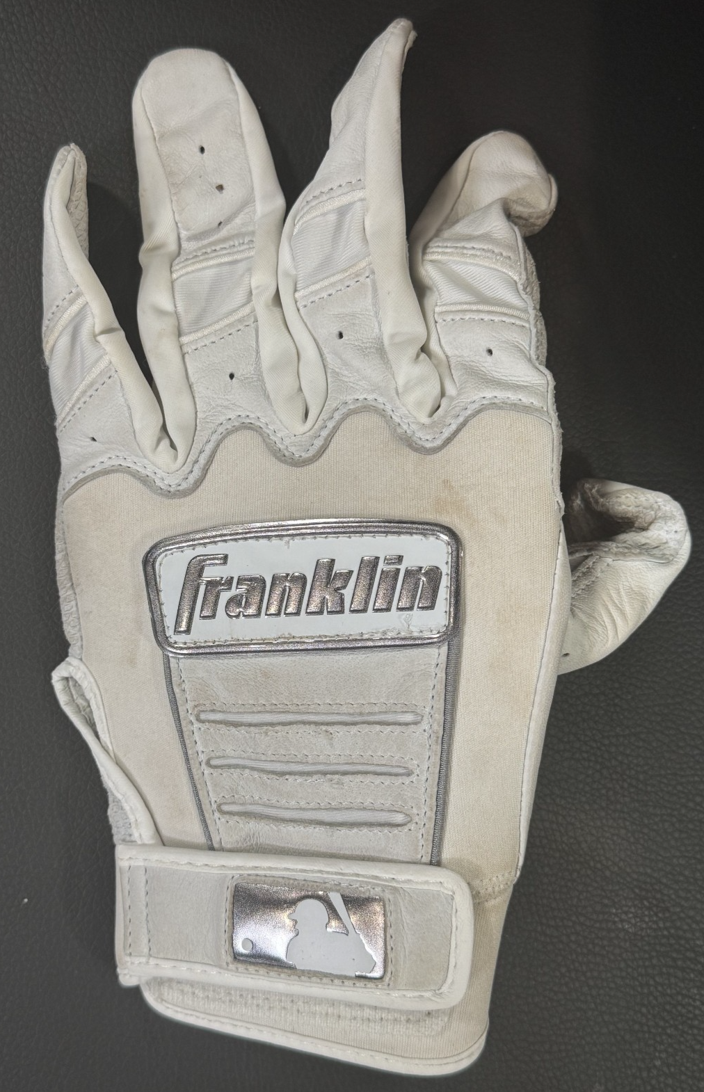 Ben Rice Yankees Signed Game Used Franklin Batting Gloves 2025 Auto Steiner COA