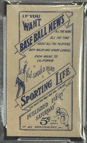 Joe Tinker Blue Back 1911 M116 Sporting Life Tobacco PSA 8 Nm Mint (MK) Rare HOF