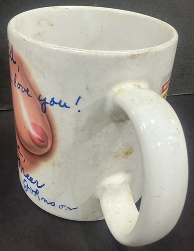 Mickey Mantle Greer Johnson Signed 1956 Topps Card Boob Mug Yankees Auto PSA 1/1