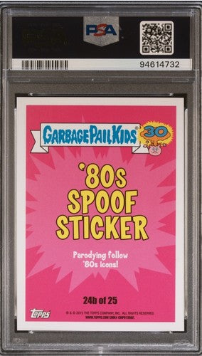 2015 Garbage Pail Kids 30th Anniv 80s Black Border TESTY TY 24b Mike Tyson PSA 9
