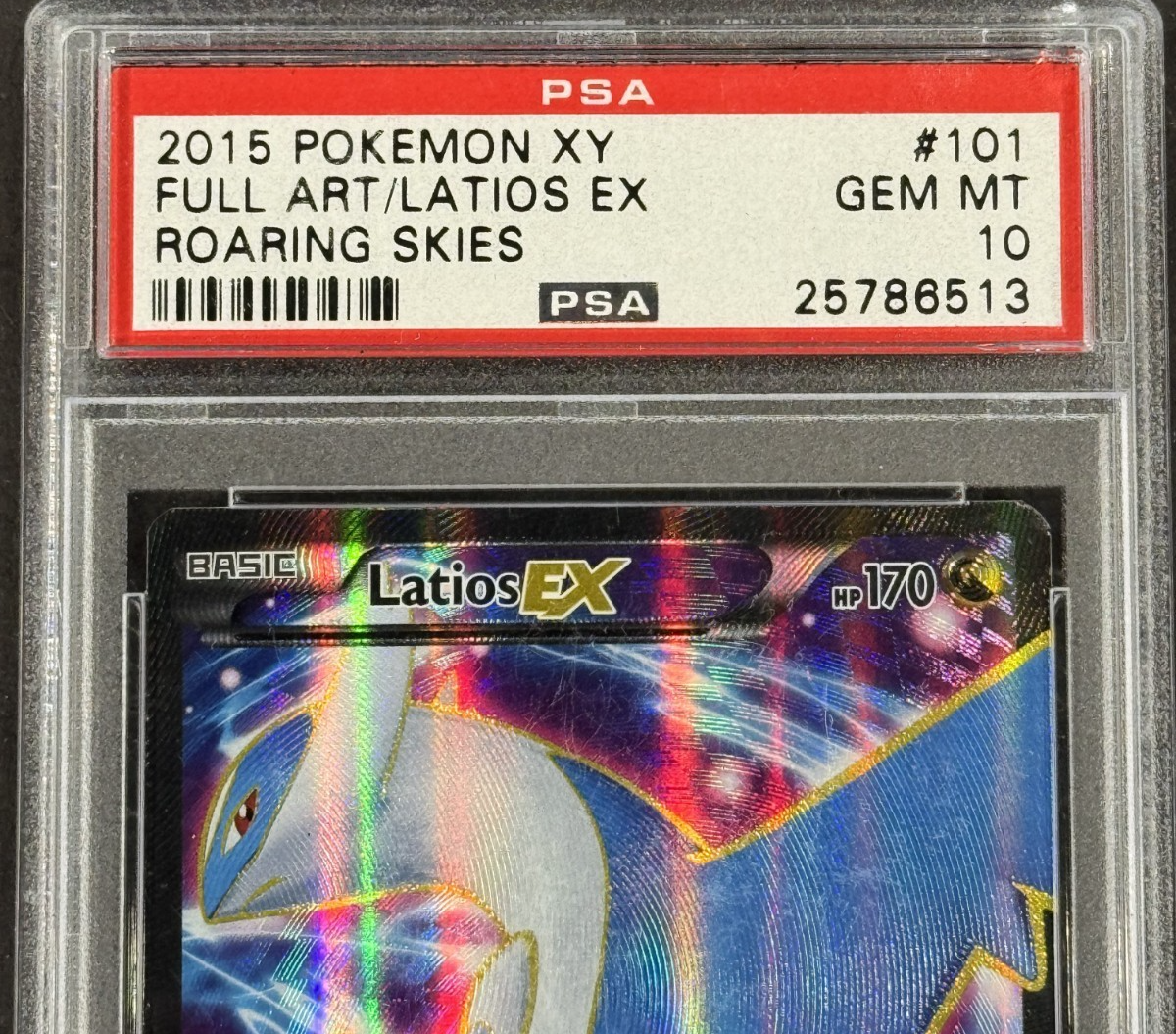 2015 Pokemon XY Full Art/Latios EX #101/108 Roaring Skies PSA 10 Gem Mint